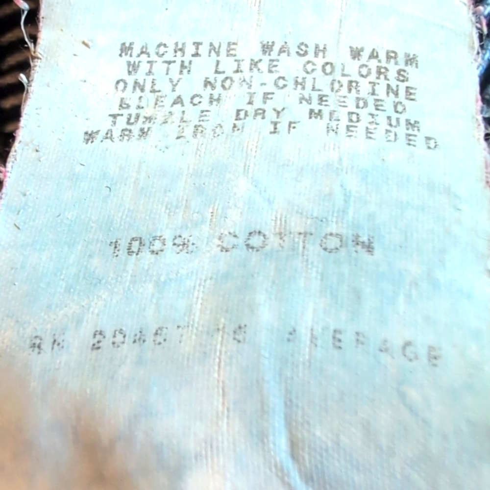Vintage Chic elastic waist, cotton, baggy Jorts Jean shorts. Med- See Msrmts - Picture 9 of 9